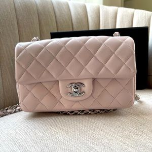 Sold-New Chanel Mini Rectangular in light pink
